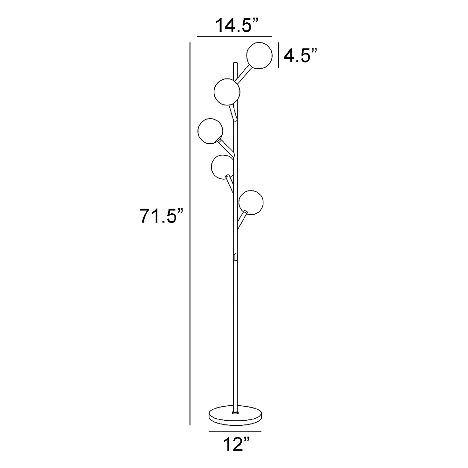 Berkley Hills Silver Floor Lamp - Image 4