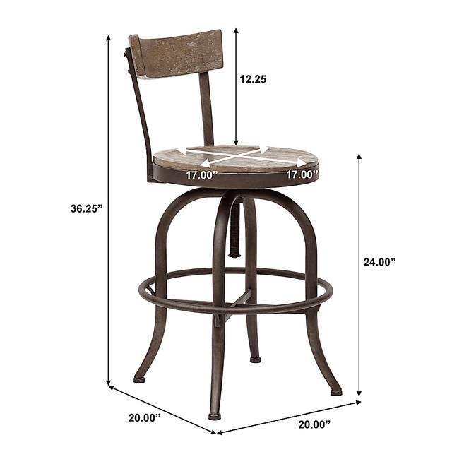 Berkman Brown Bar With 4 Barstools - Thumbnail - Image 3