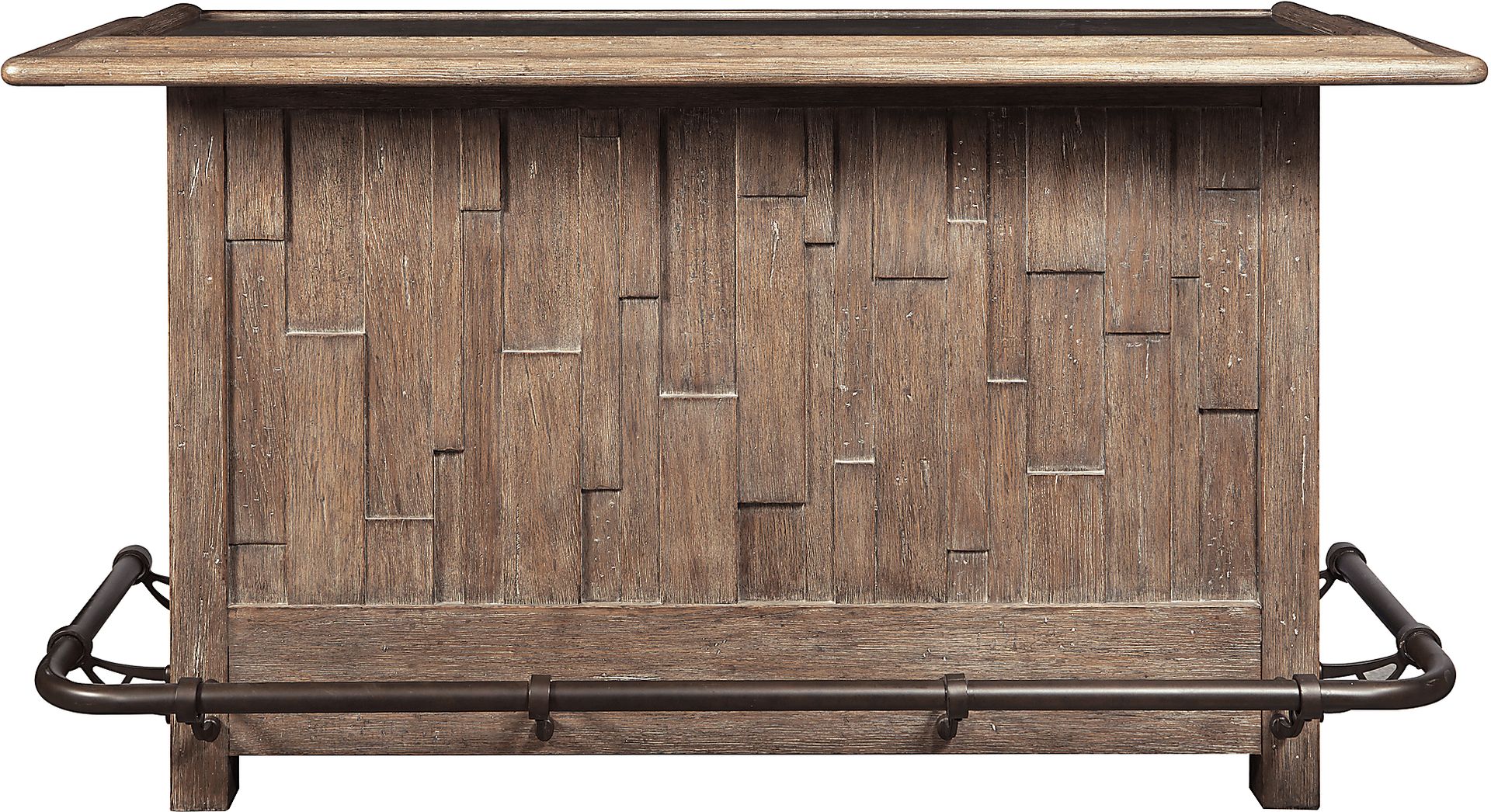 Berkman Brown Bar With 4 Barstools - Image 5