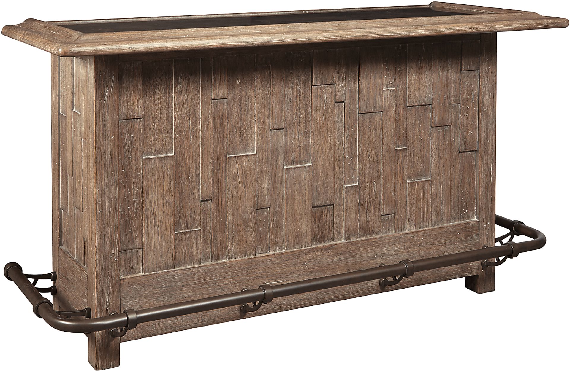 Berkman Brown Bar With 4 Barstools - Image 6