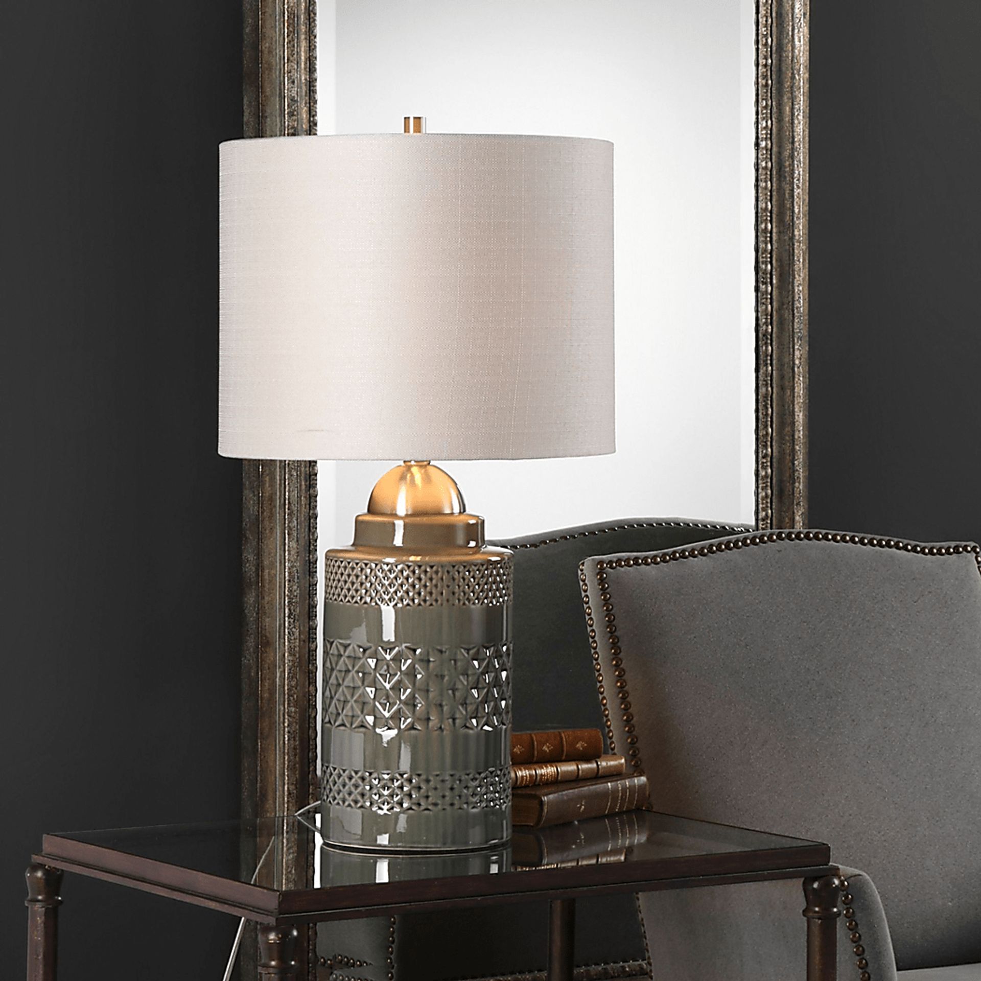 Berkner Gray Lamp - Image 2