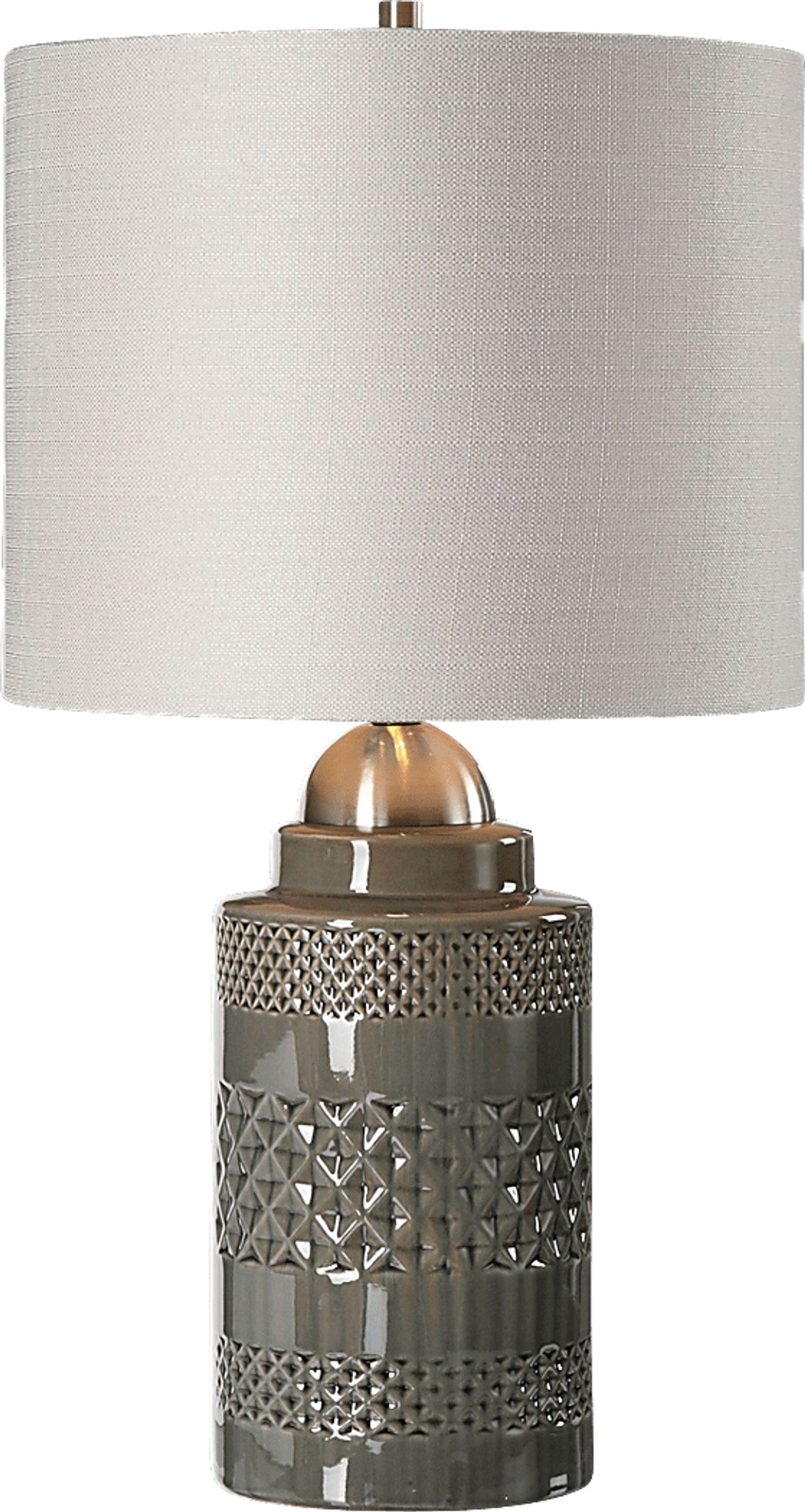Berkner Gray Lamp - Image 1