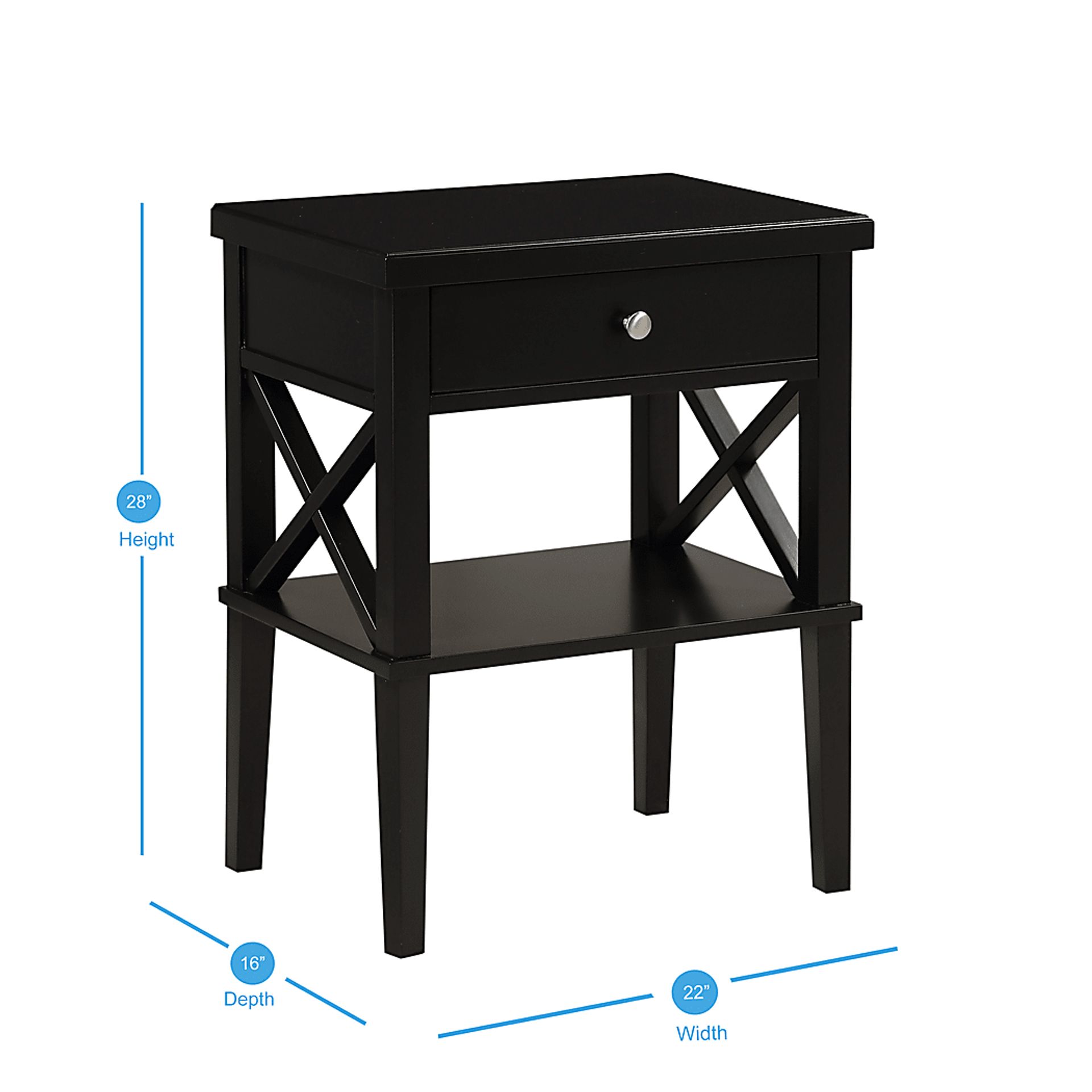 Berknor Black End Table - Image 3