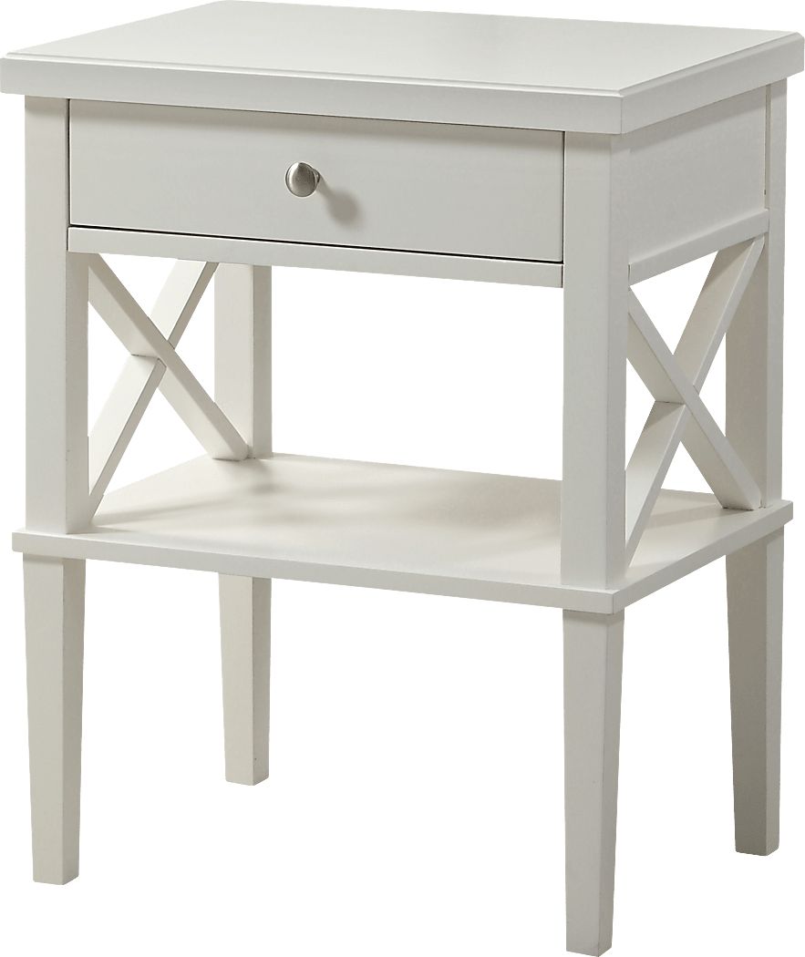 Berknor White End Table