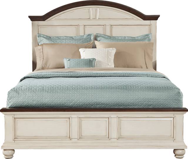 Berkshire Lake White 3 Pc King Panel Bed - Thumbnail - Image 1