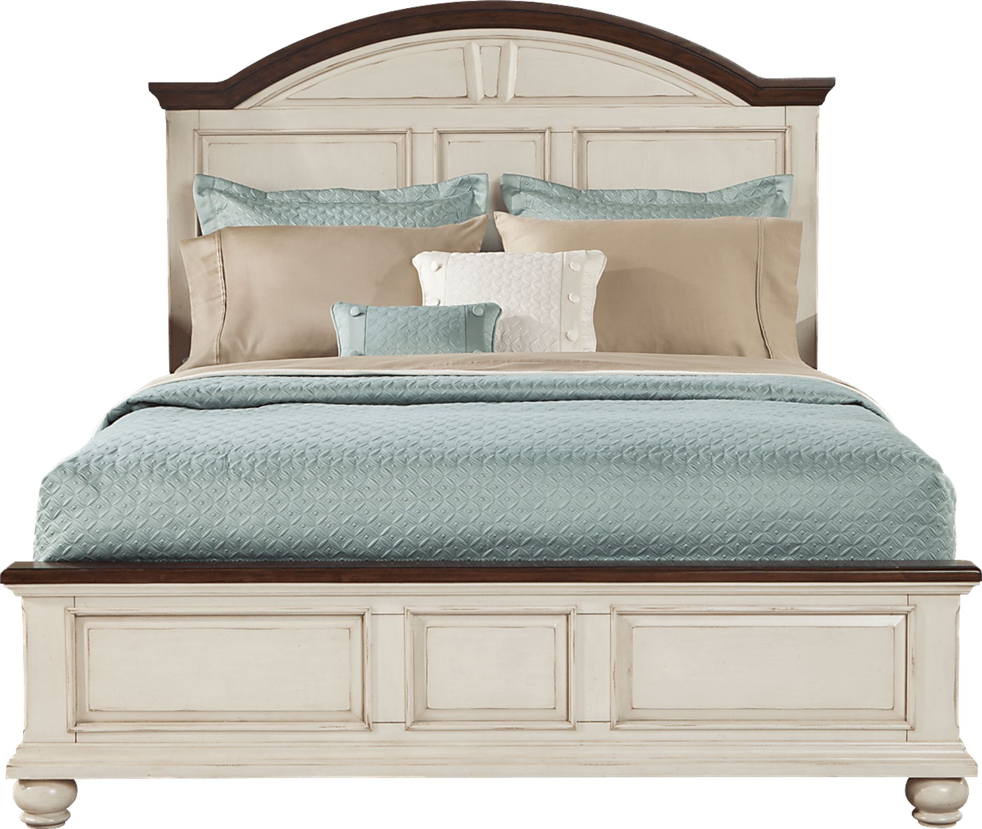 Berkshire Lake White 3 Pc Queen Panel Bed - Image 1