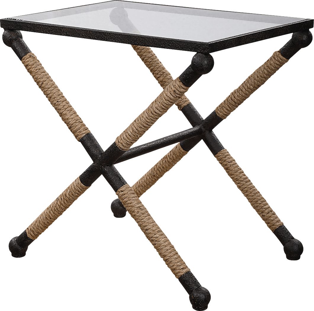 Berkten Black Accent Table