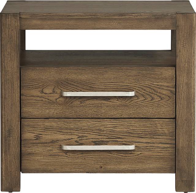 Berkview Place Brown 2 Drawer Nightstand - Thumbnail - Image 1