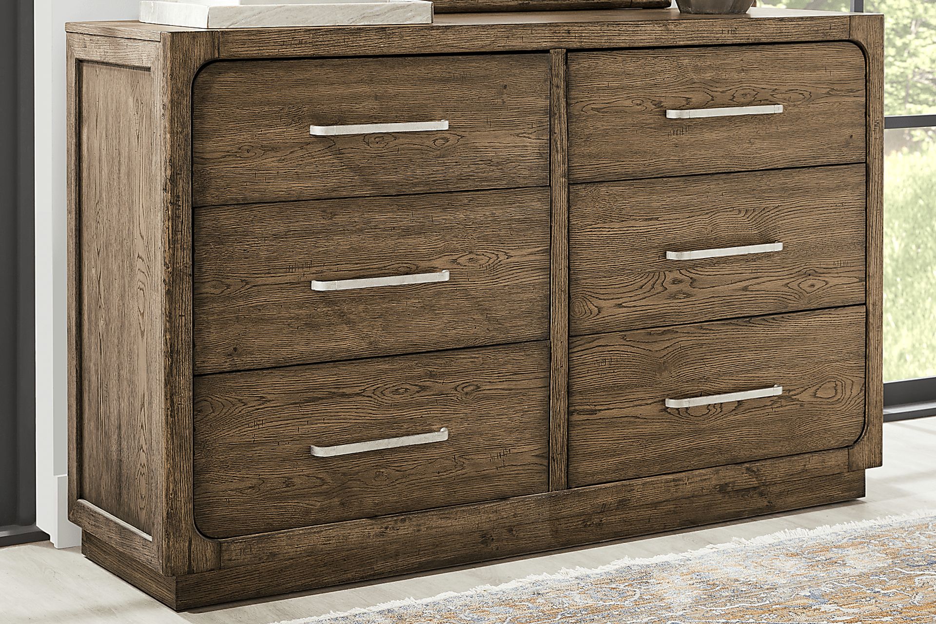 Berkview Place Brown 2 Pc Dresser and Mirror - Image 2