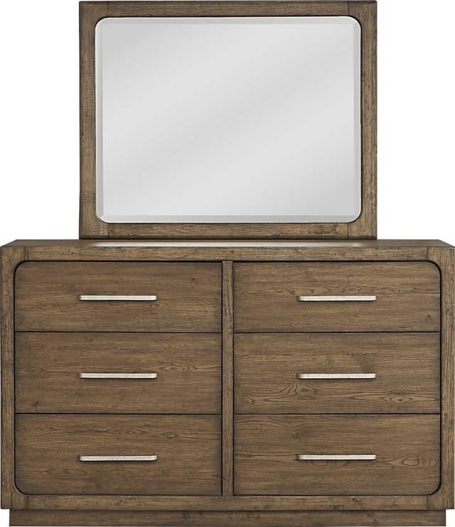 Berkview Place Brown 2 Pc Dresser and Mirror - Thumbnail - Image 1