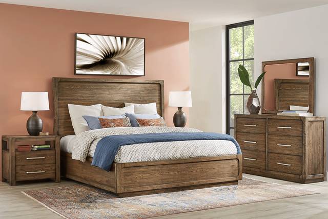 Berkview Place Brown 8 Pc Queen Panel Bedroom - Thumbnail - Image 1