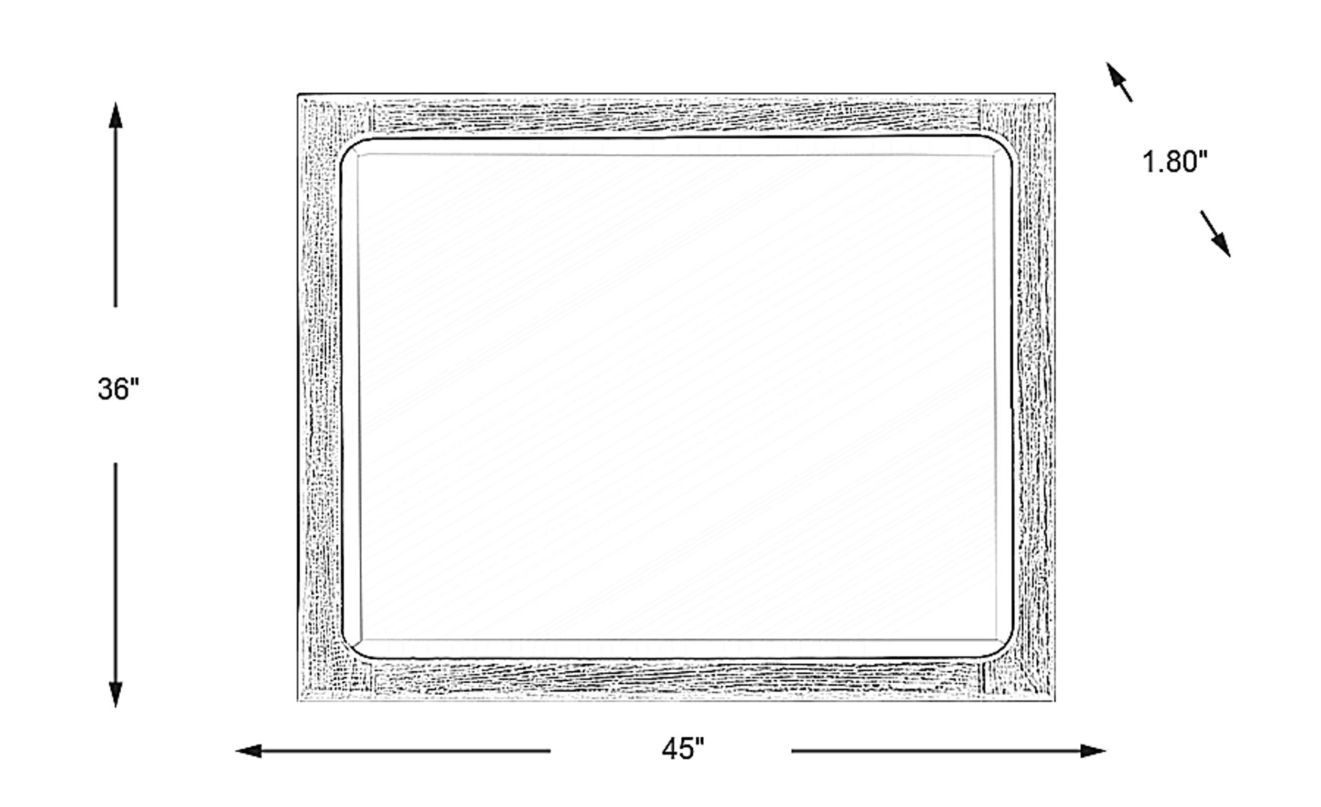 Dimension Image. Please refer to the Dimension Tab on this page for dimension details.