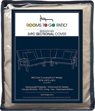 Bermuda Bay 3 Pc Patio Sectional Cover