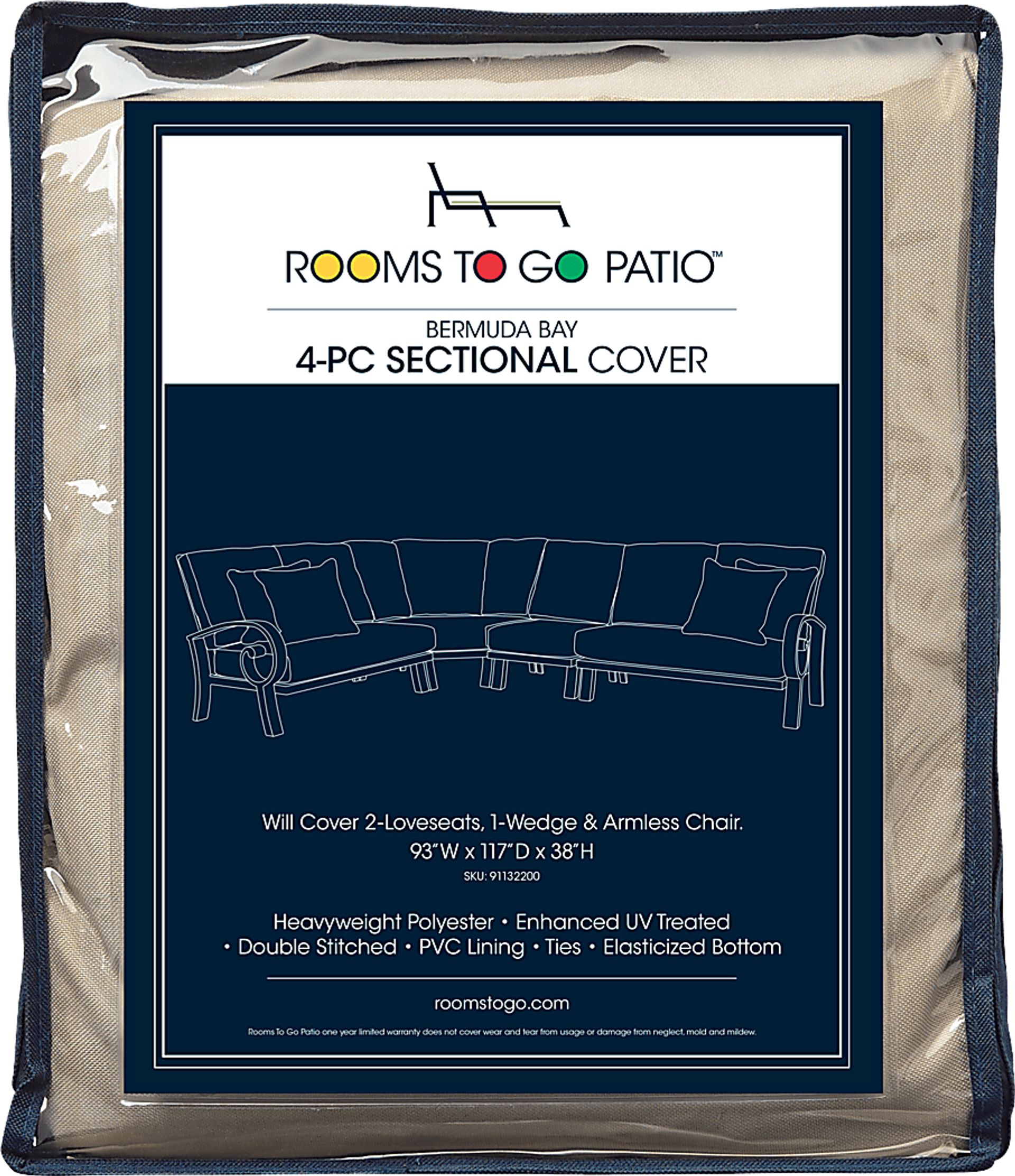 Lake Breeze 4 Pc Patio Sectional Cover - Image 1