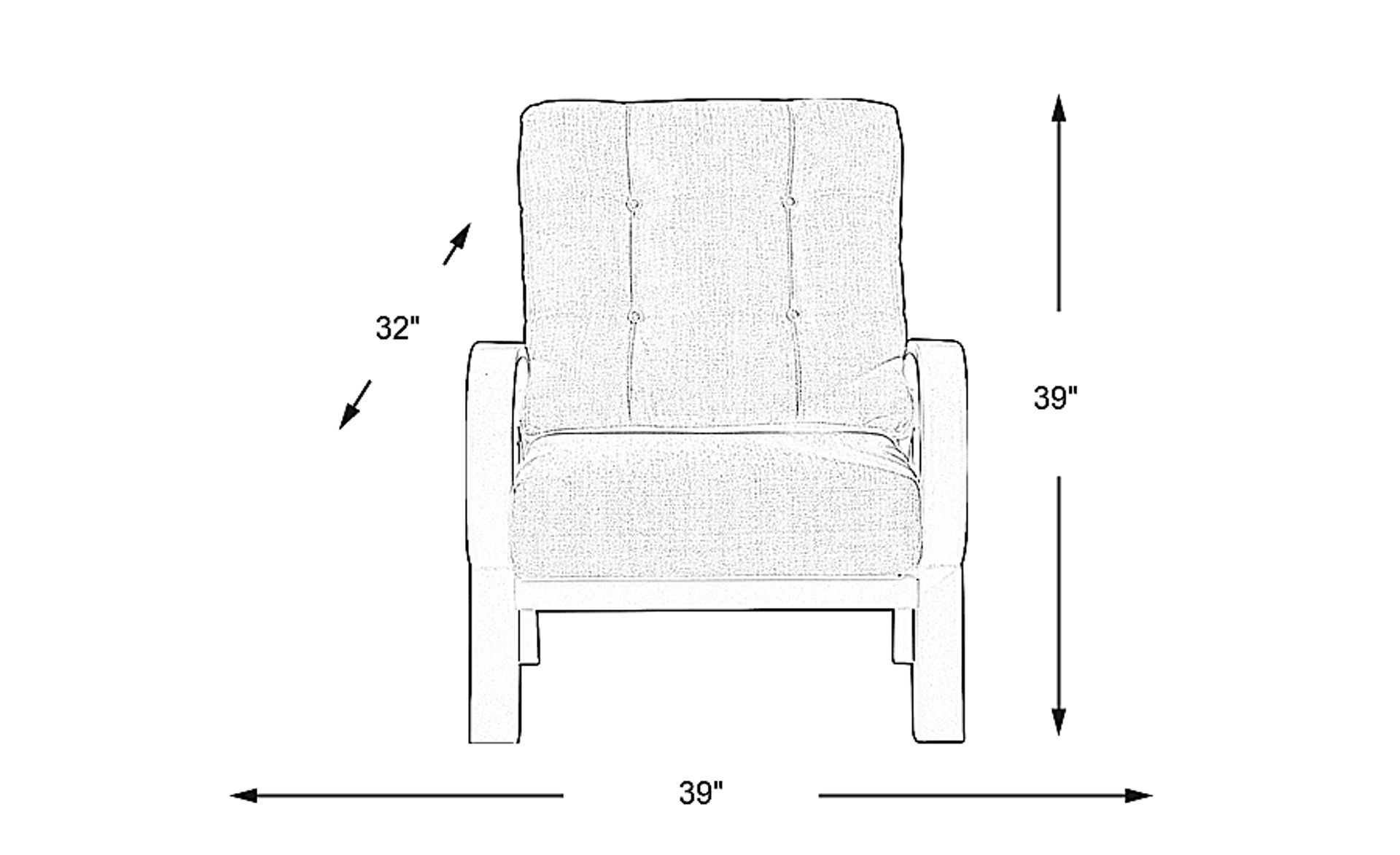 Dimension Image. Please refer to the Dimension Tab on this page for dimension details.