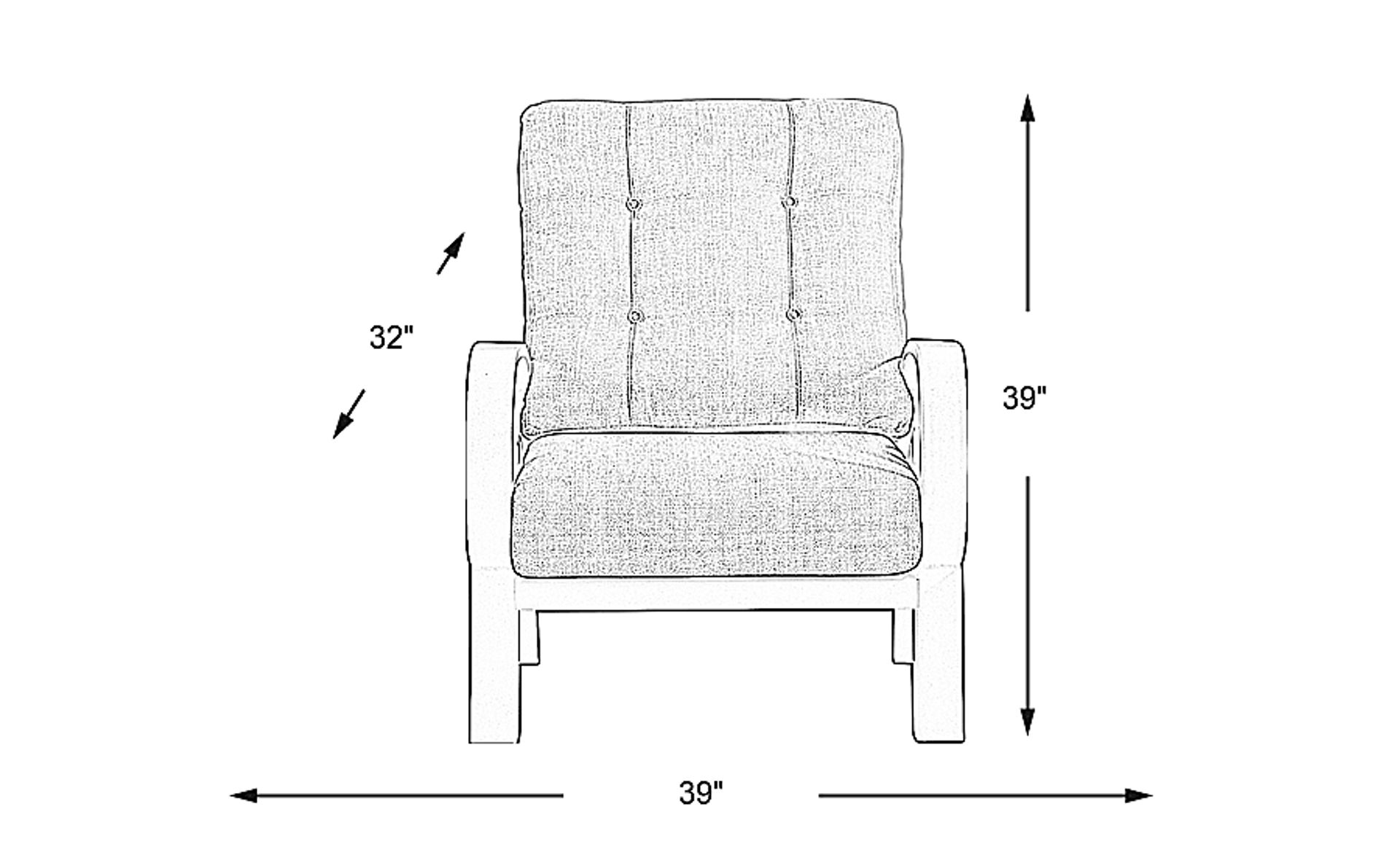 Dimension Image. Please refer to the Dimension Tab on this page for dimension details.