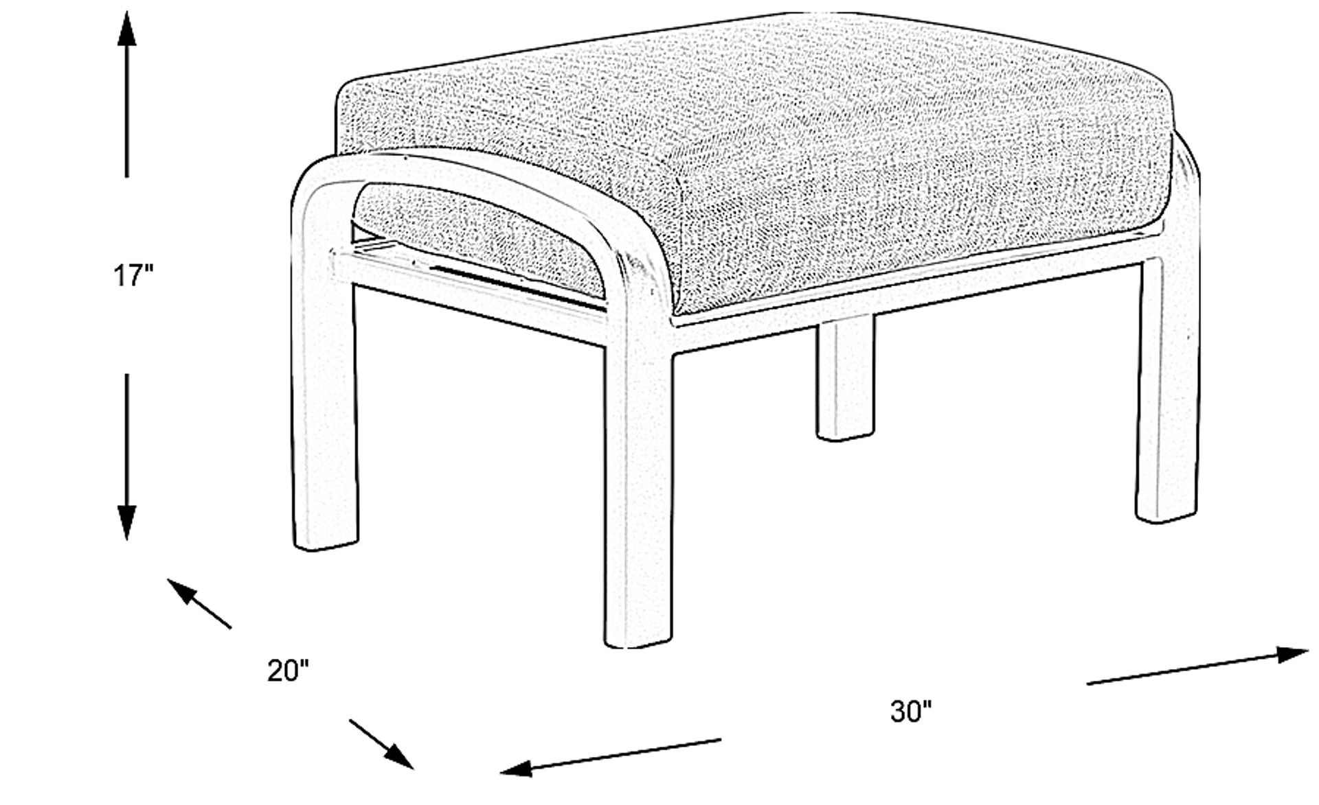 Dimension Image. Please refer to the Dimension Tab on this page for dimension details.