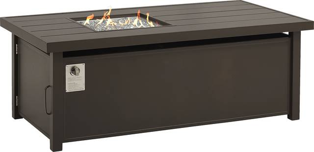Lake Breeze Aged Bronze 60 in. Rectangle Outdoor Fire Pit - Thumbnail - Image 2