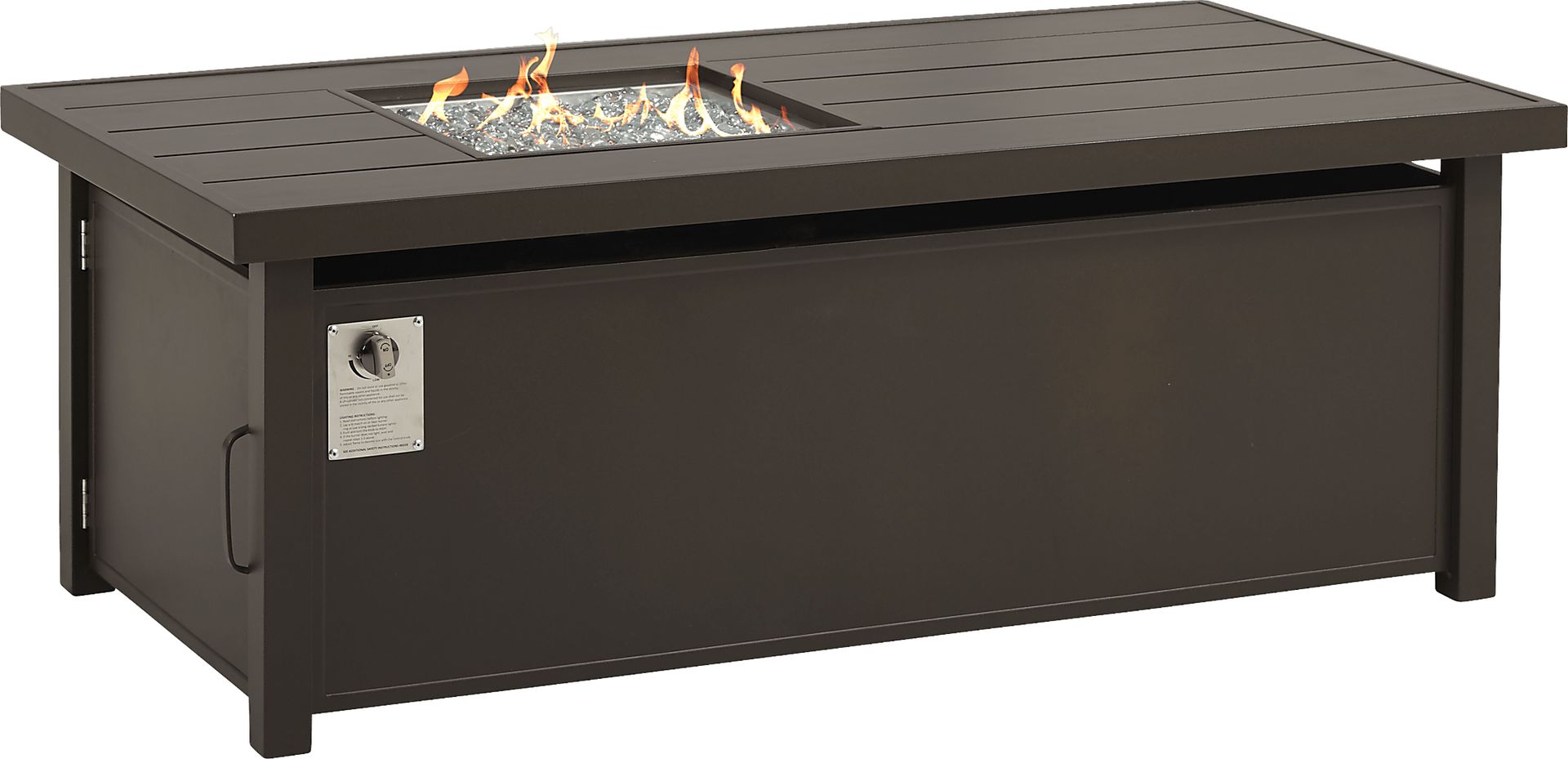 Lake Breeze Aged Bronze 60 in. Rectangle Outdoor Fire Pit - Image 2