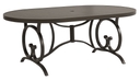 78 in. oval dining table