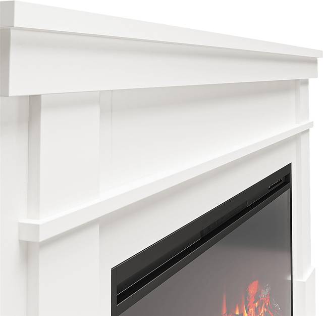 Bernd White 64 in. Console with Electric Fireplace - Thumbnail - Image 8
