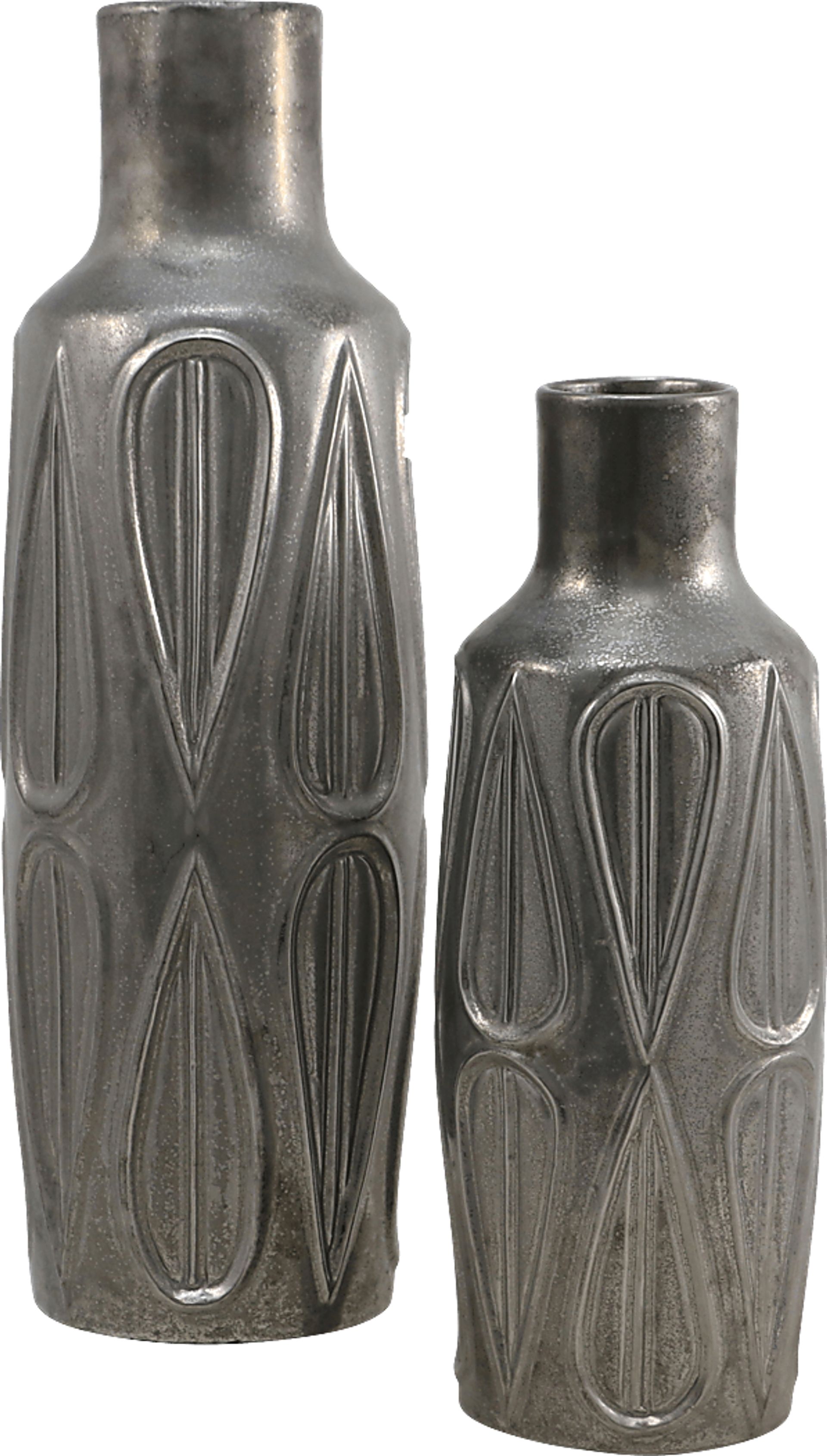 Bernez Silver Vase Set of 2 - Image 1