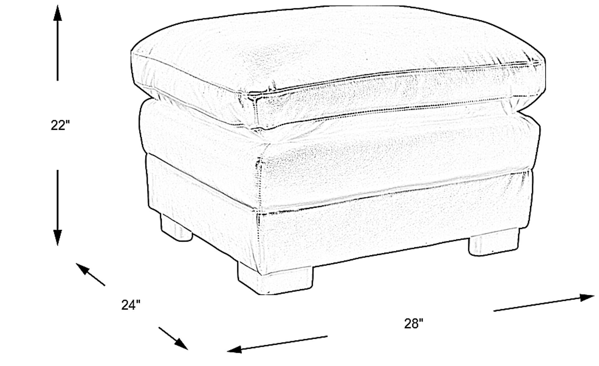 Dimension Image. Please refer to the Dimension Tab on this page for dimension details.