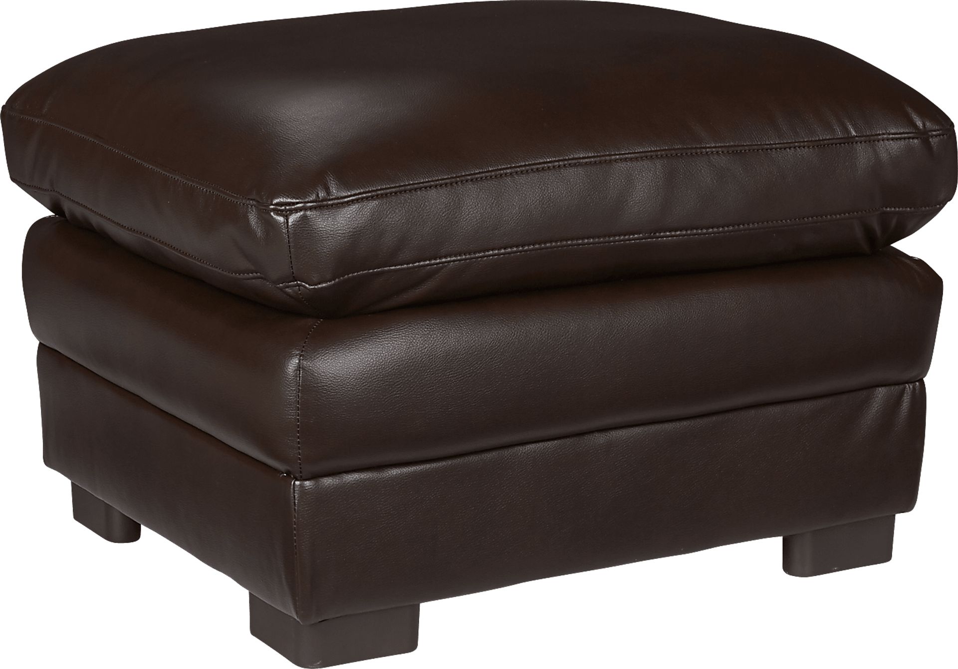 Bernini Brown Ottoman - Image 1