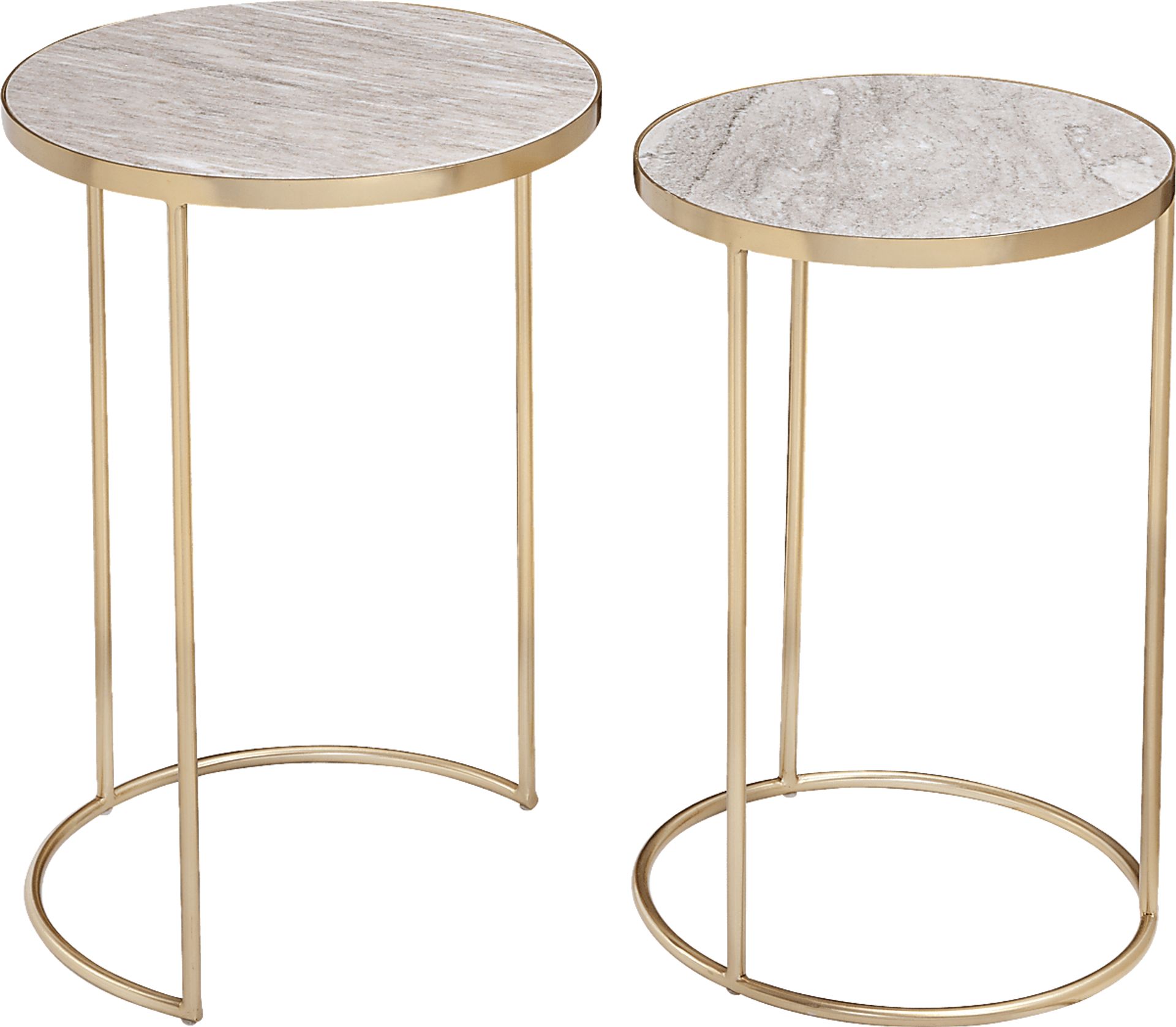 Berona White Nesting Table, Set of 2 - Image 3