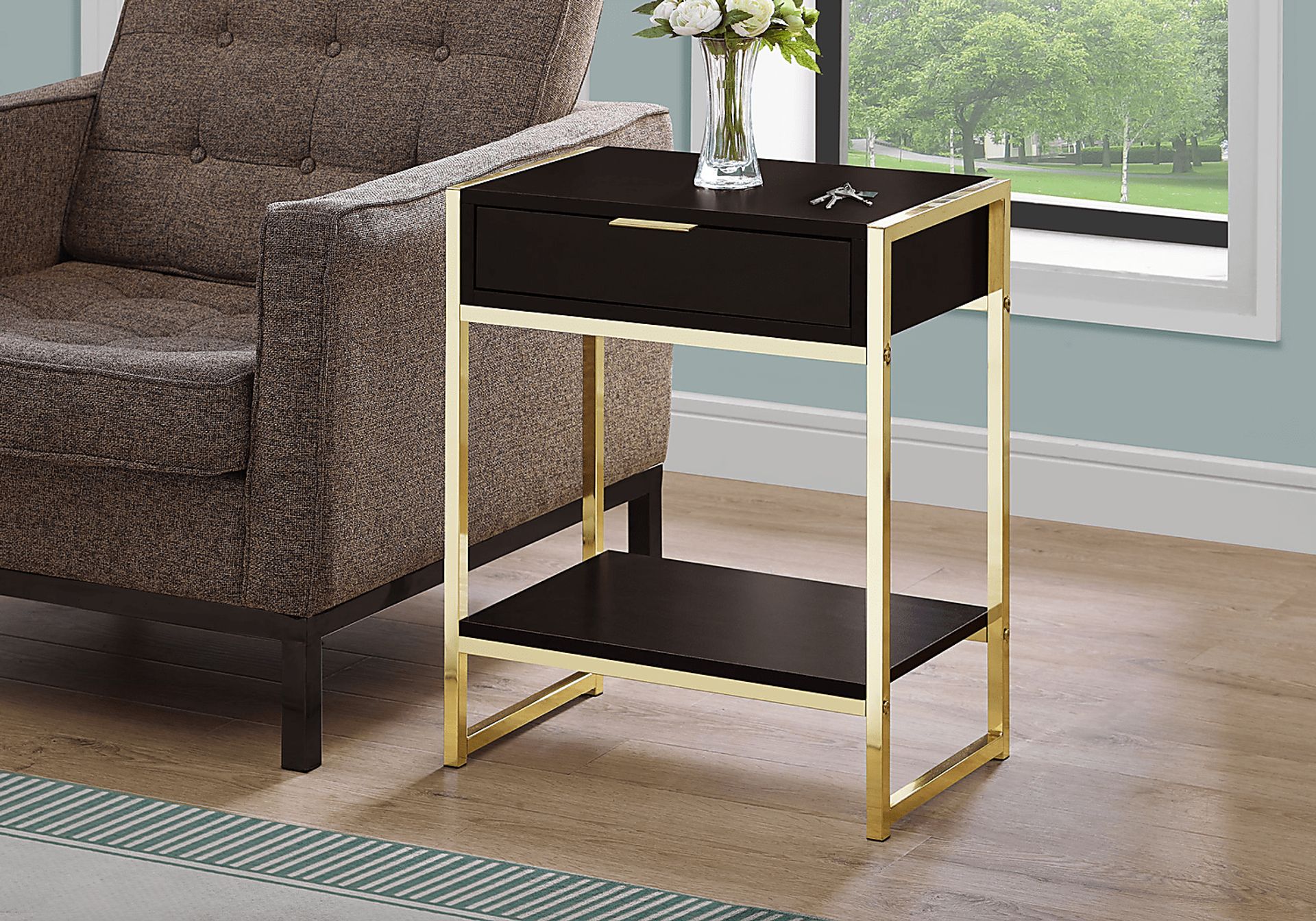Berrien Cappuccino Accent Table - Image 2