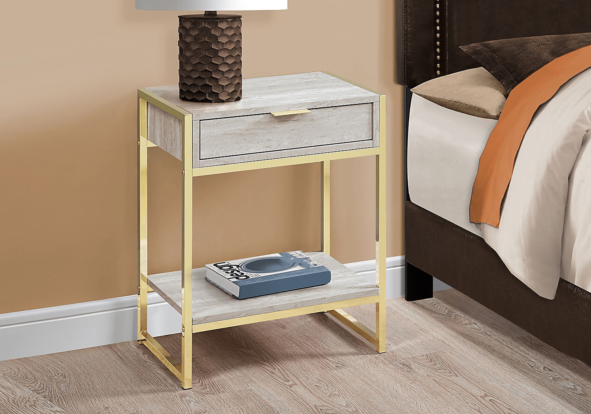 Berrien Gold Accent Table - Image 3