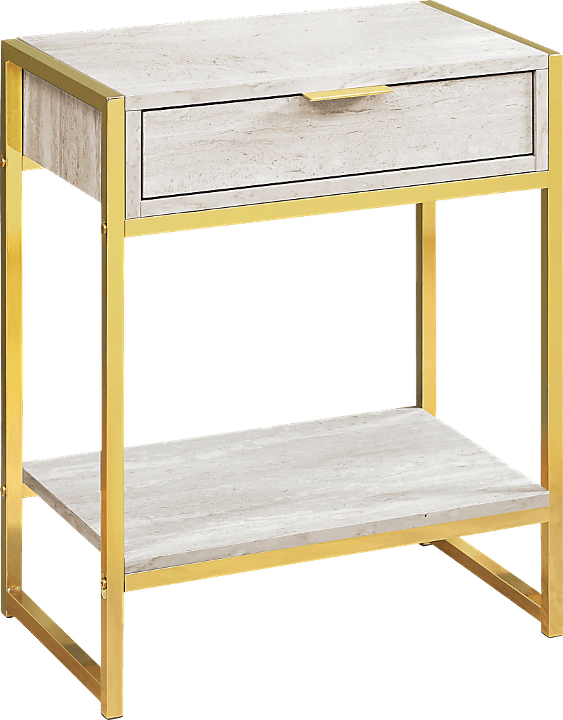 Berrien Gold Accent Table - Image 1