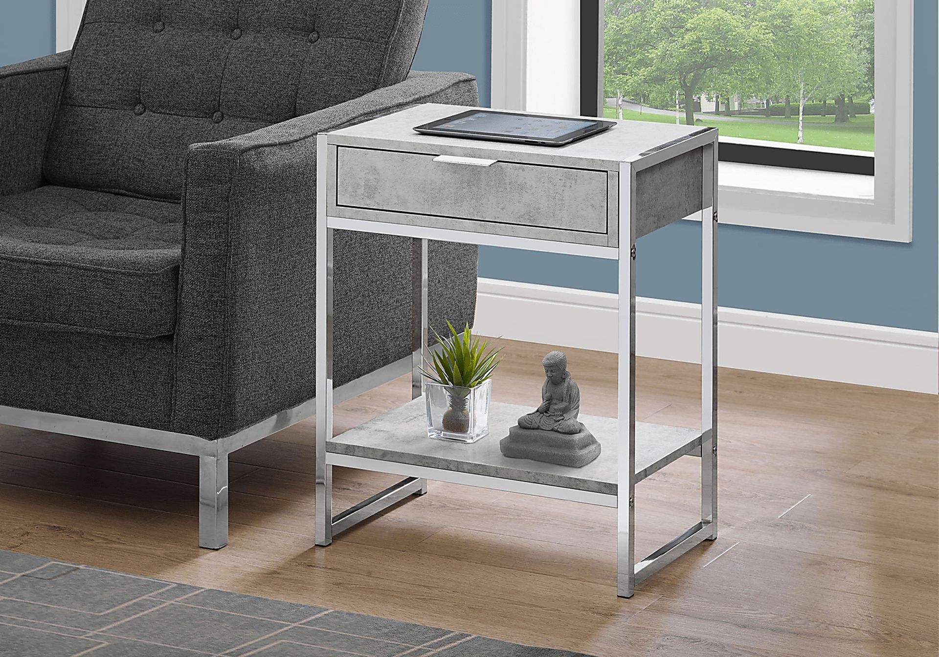 Berrien Gray Accent Table - Image 2