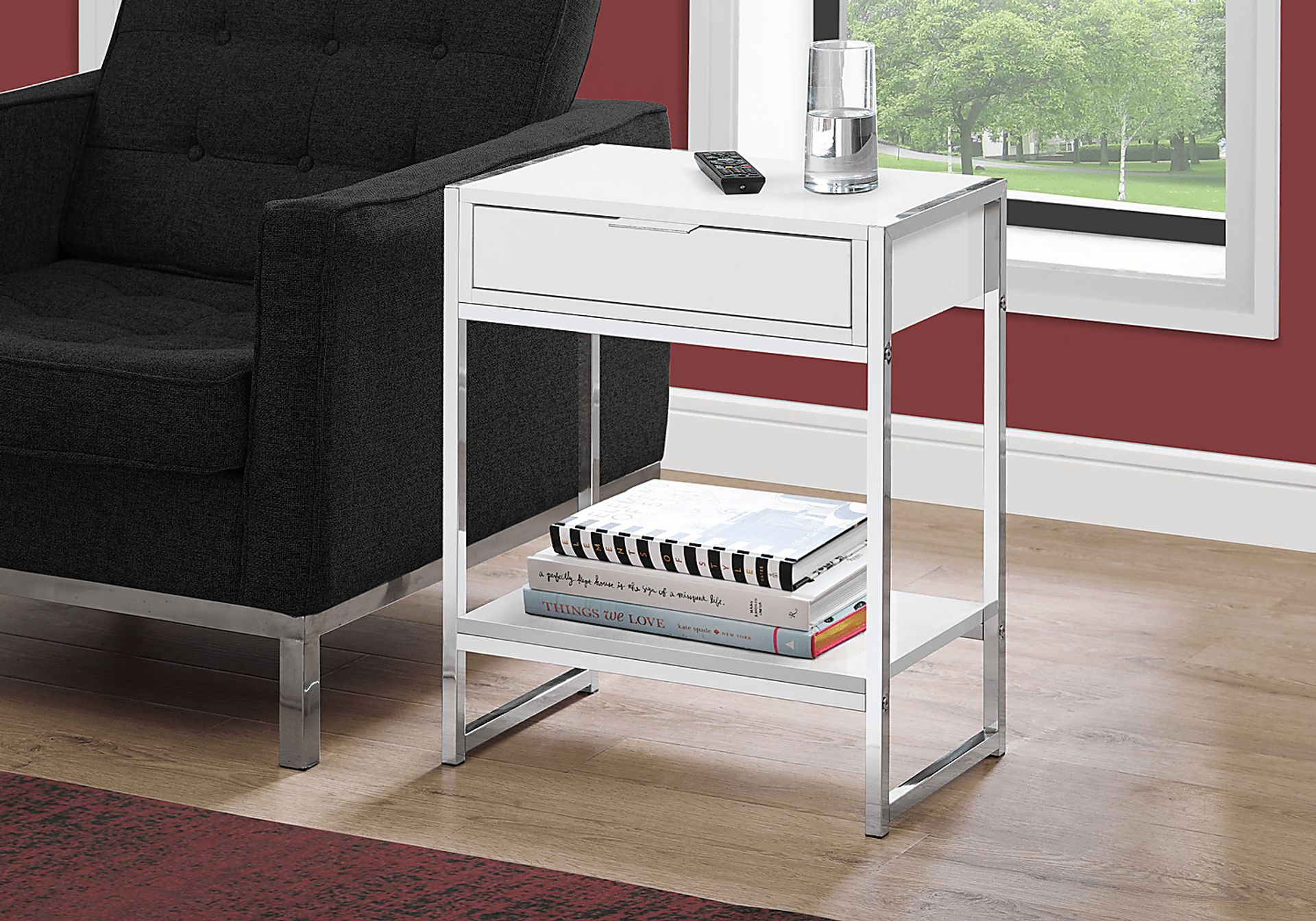 Berrien White Accent Table - Image 2