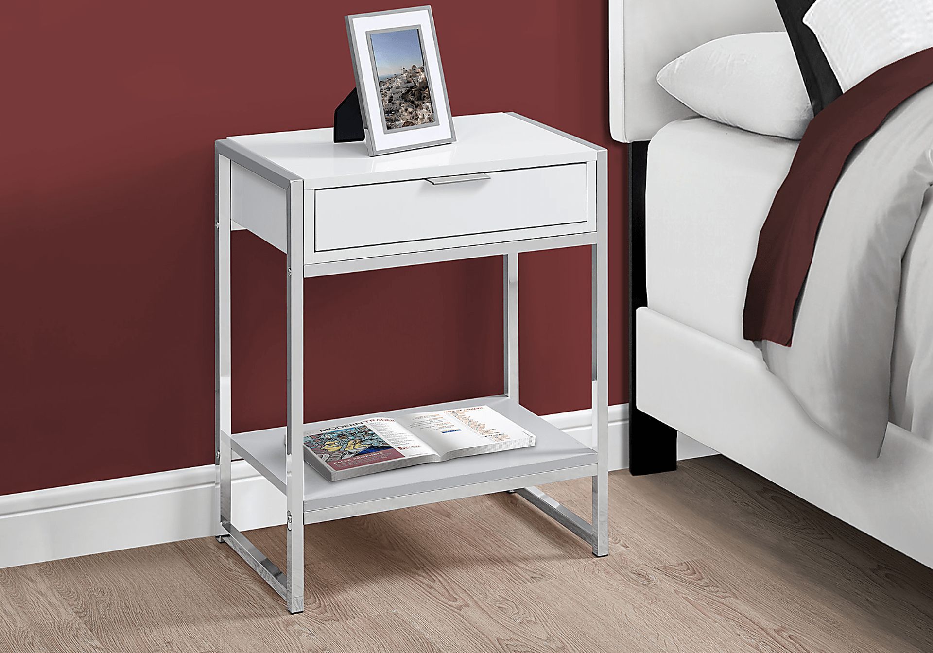 Berrien White Accent Table - Image 3