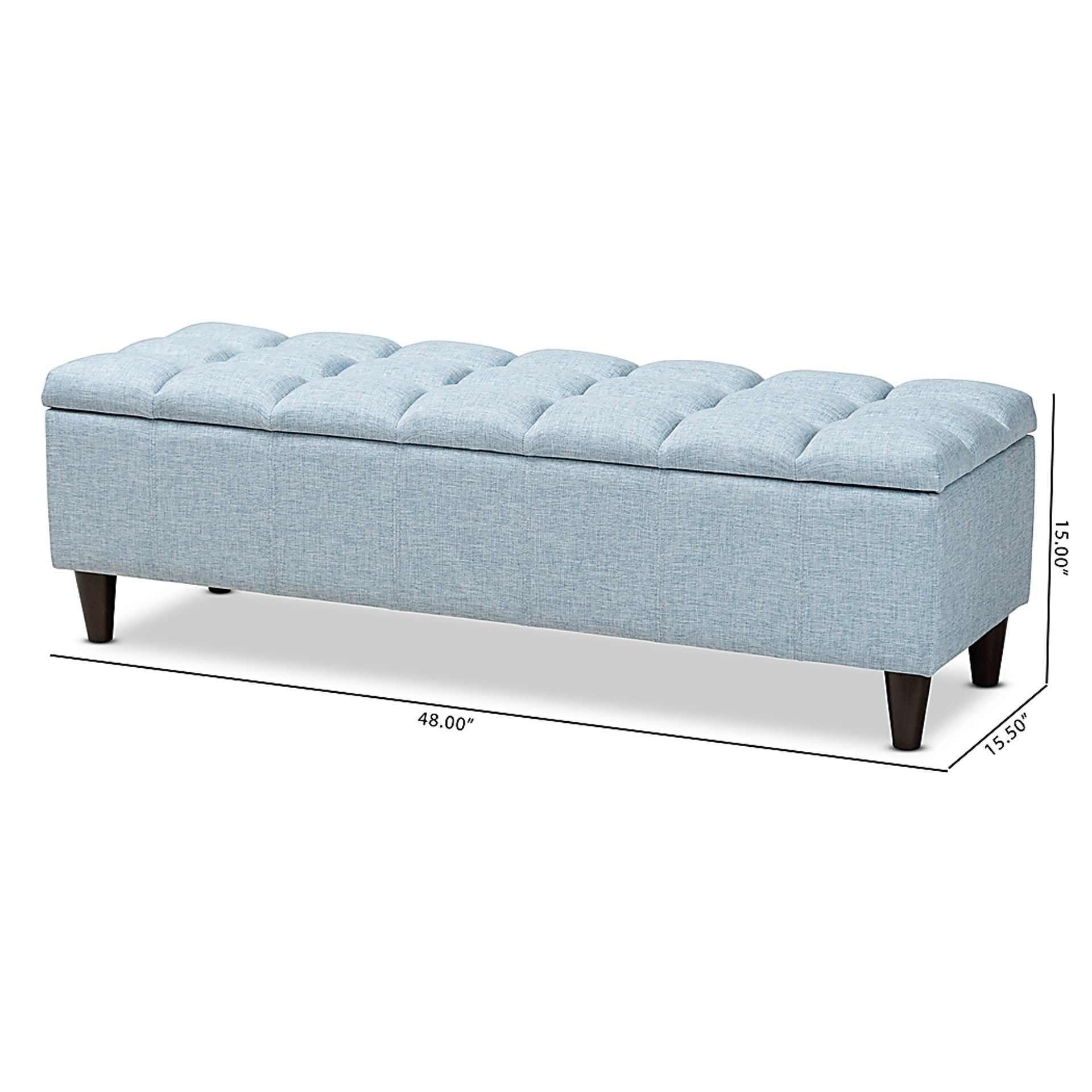 Berrycoms Light Blue Storage Bench - Image 8