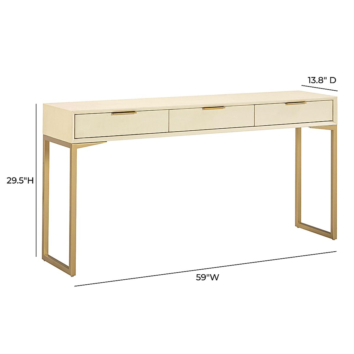 Berrycords Cream Beige Console Table | Rooms to Go