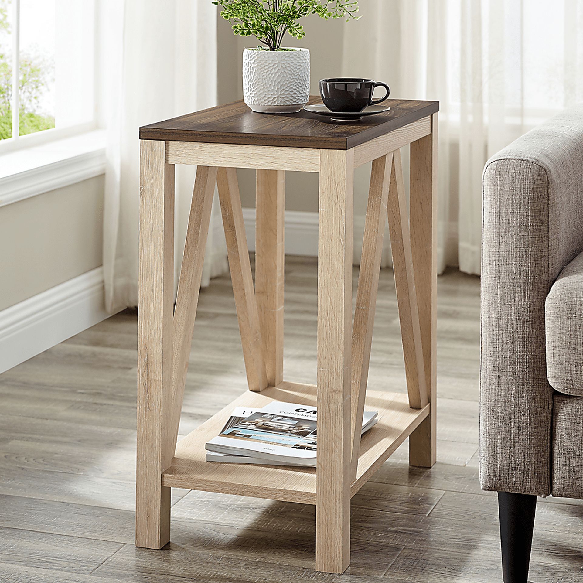 Berryesa White End Table - Image 5