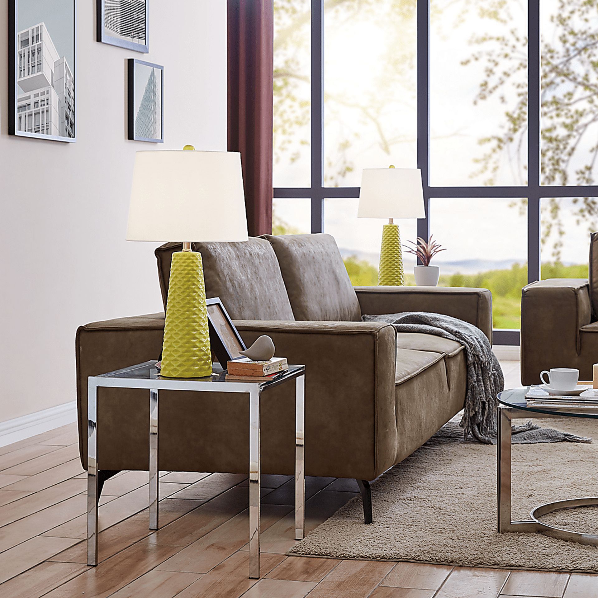 Berryessa Green Table Lamps, Set of 2 - Image 4