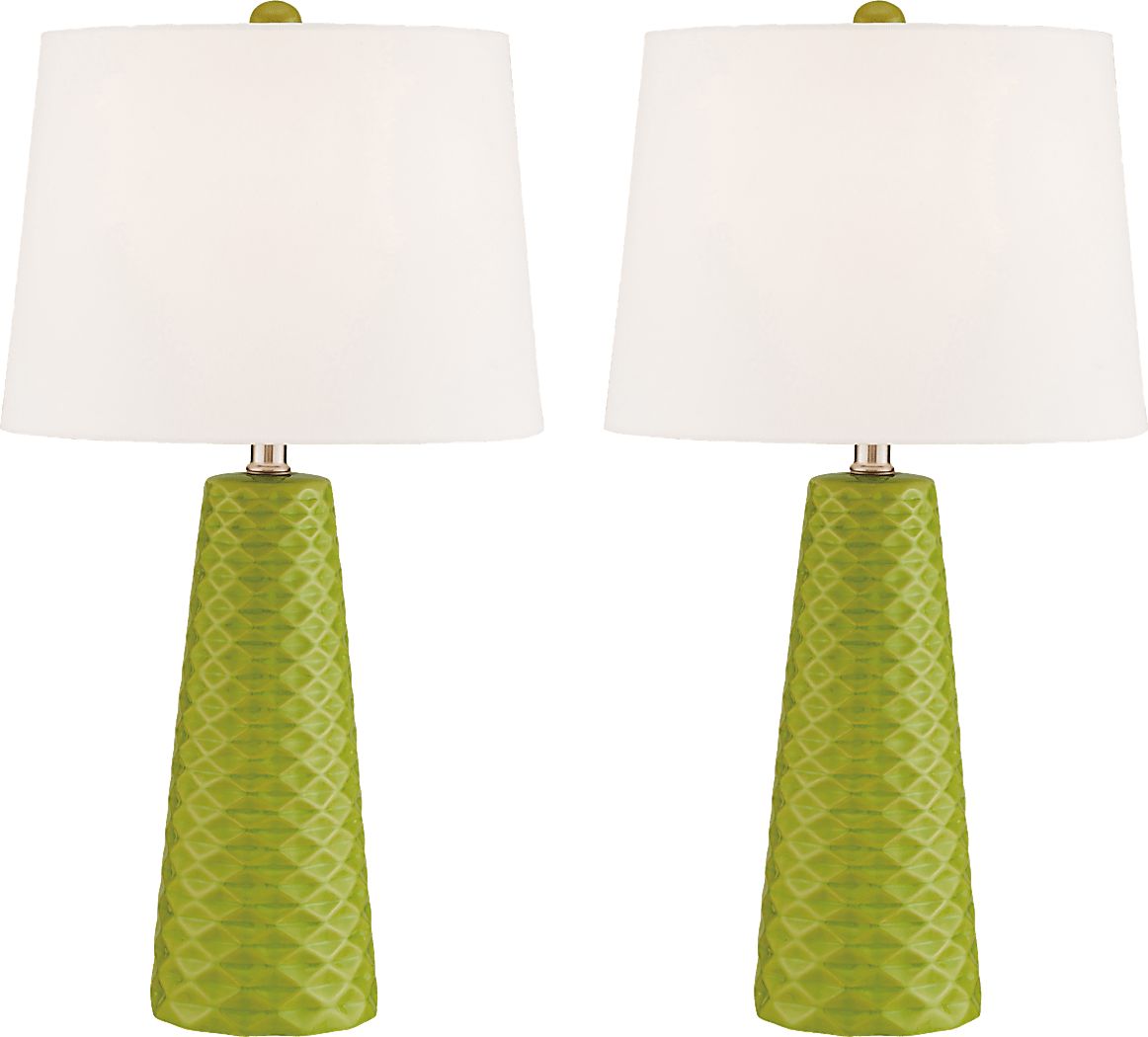 Berryessa Green Table Lamps, Set of 2