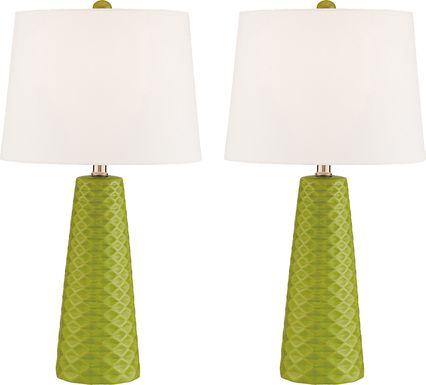 Berryessa Green Table Lamp, Set of Two