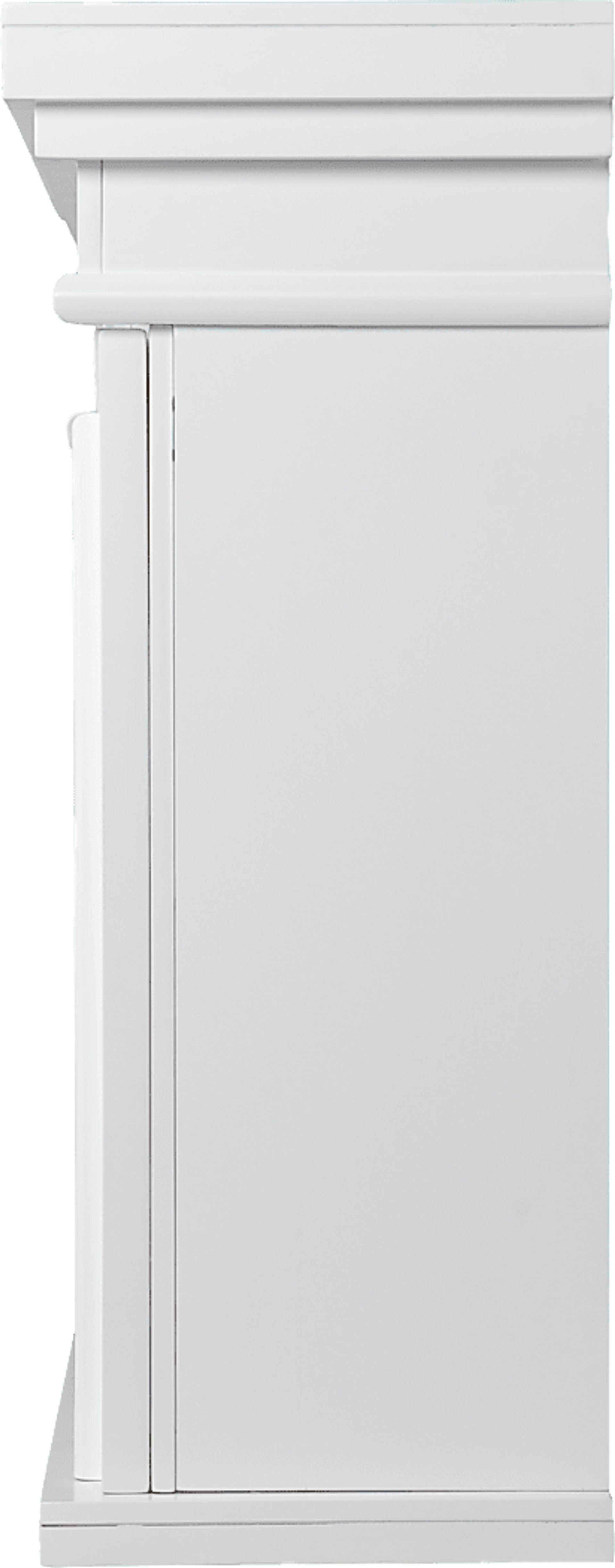 Berryessa III Whtie 46 in. Console, With Smart Electric Fireplace - Image 5