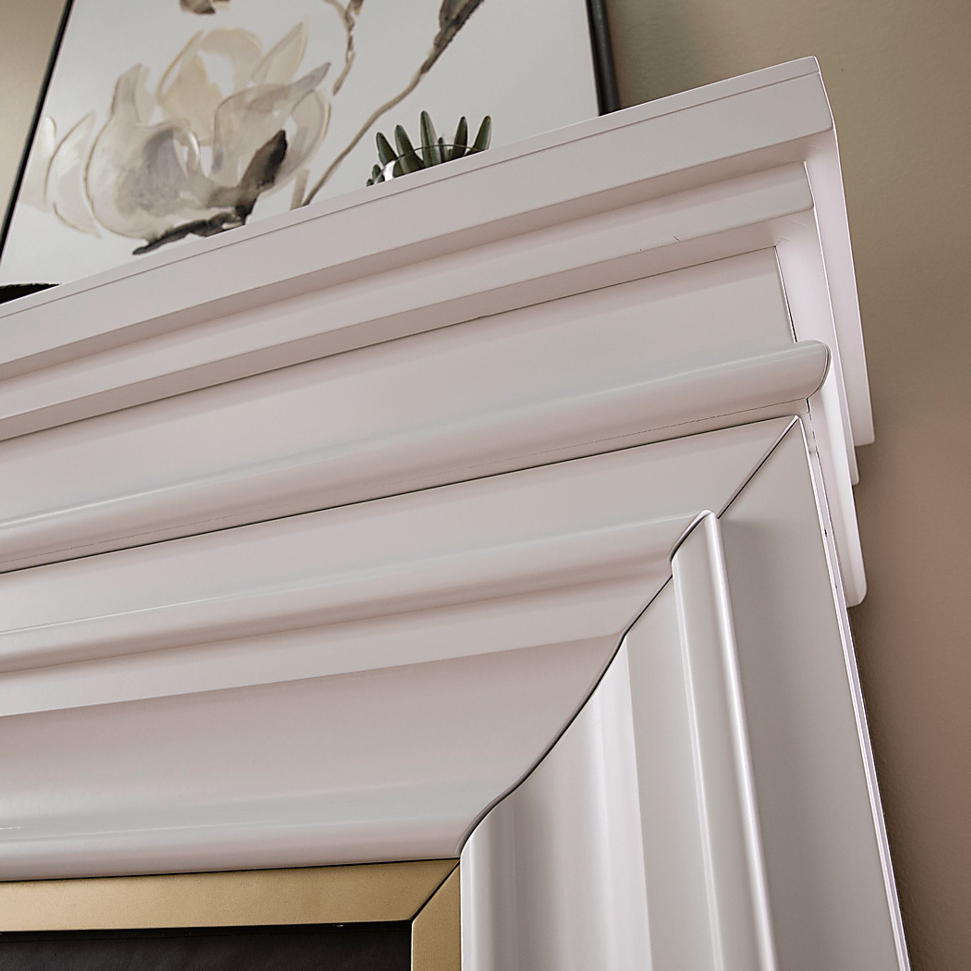 Berryessa III Whtie 46 in. Console, With Smart Electric Fireplace - Image 6