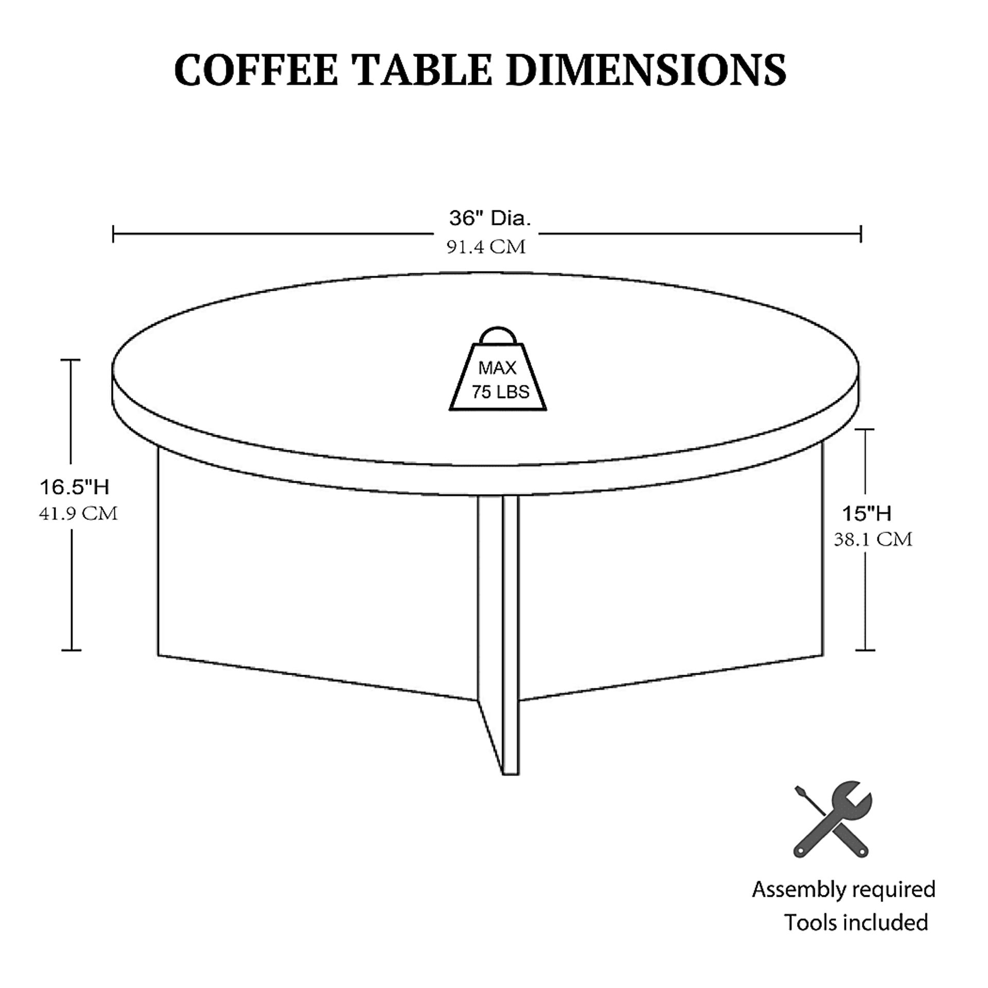 Berryrover Light Brown Cocktail Table - Image 7
