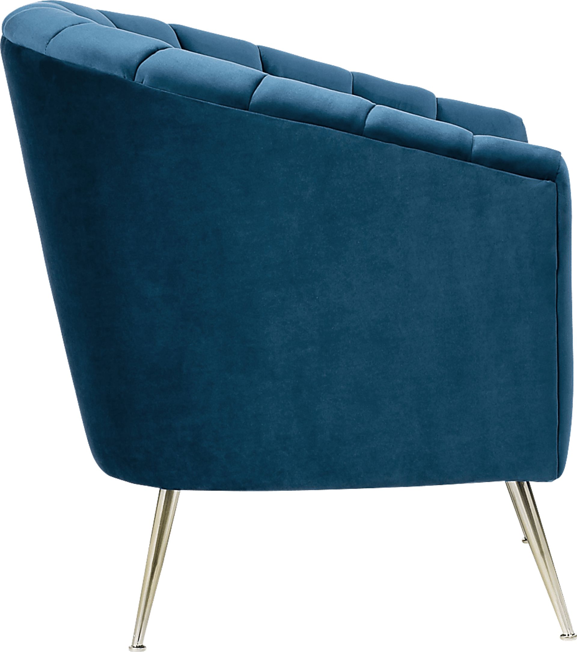 Bersal Blue Accent Chair - Image 3