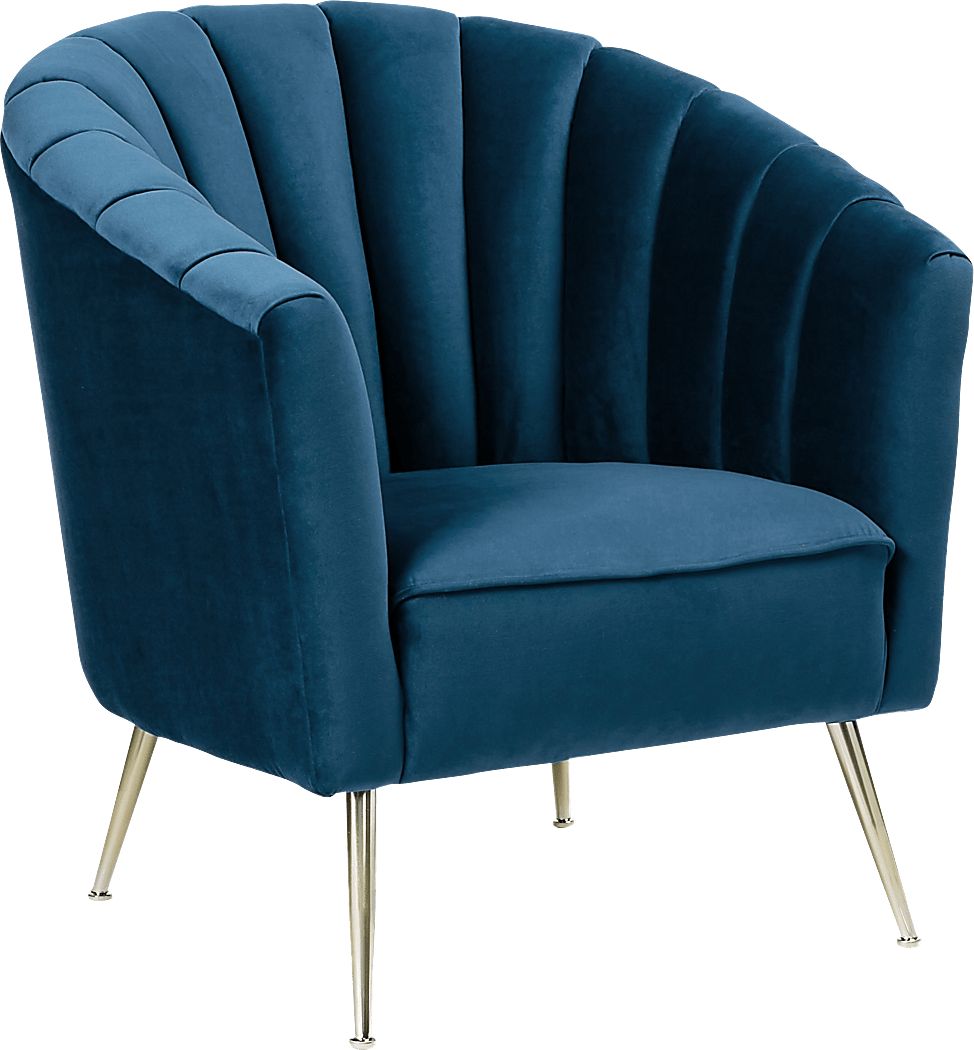 Bersal Blue Accent Chair