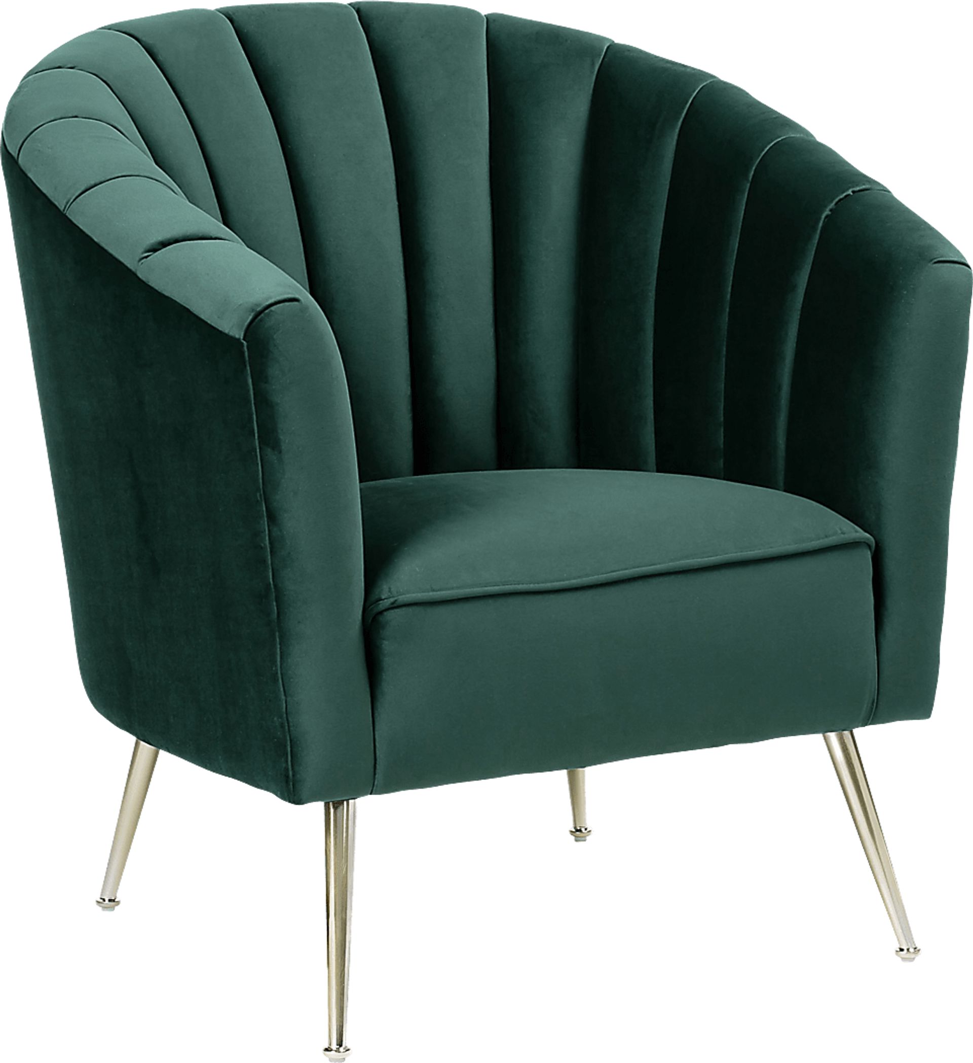 Bersal Green Accent Chair - Image 1