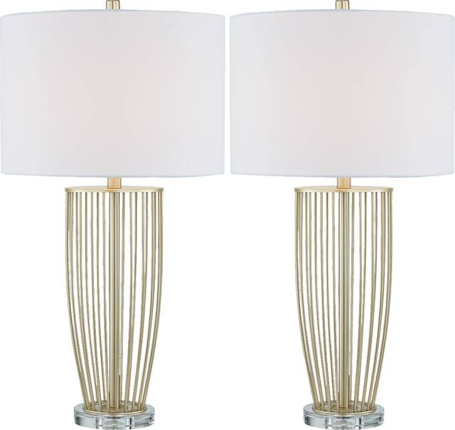 Bersal Nest Bronze Table Lamps, Set of 2 - Thumbnail - Image 1