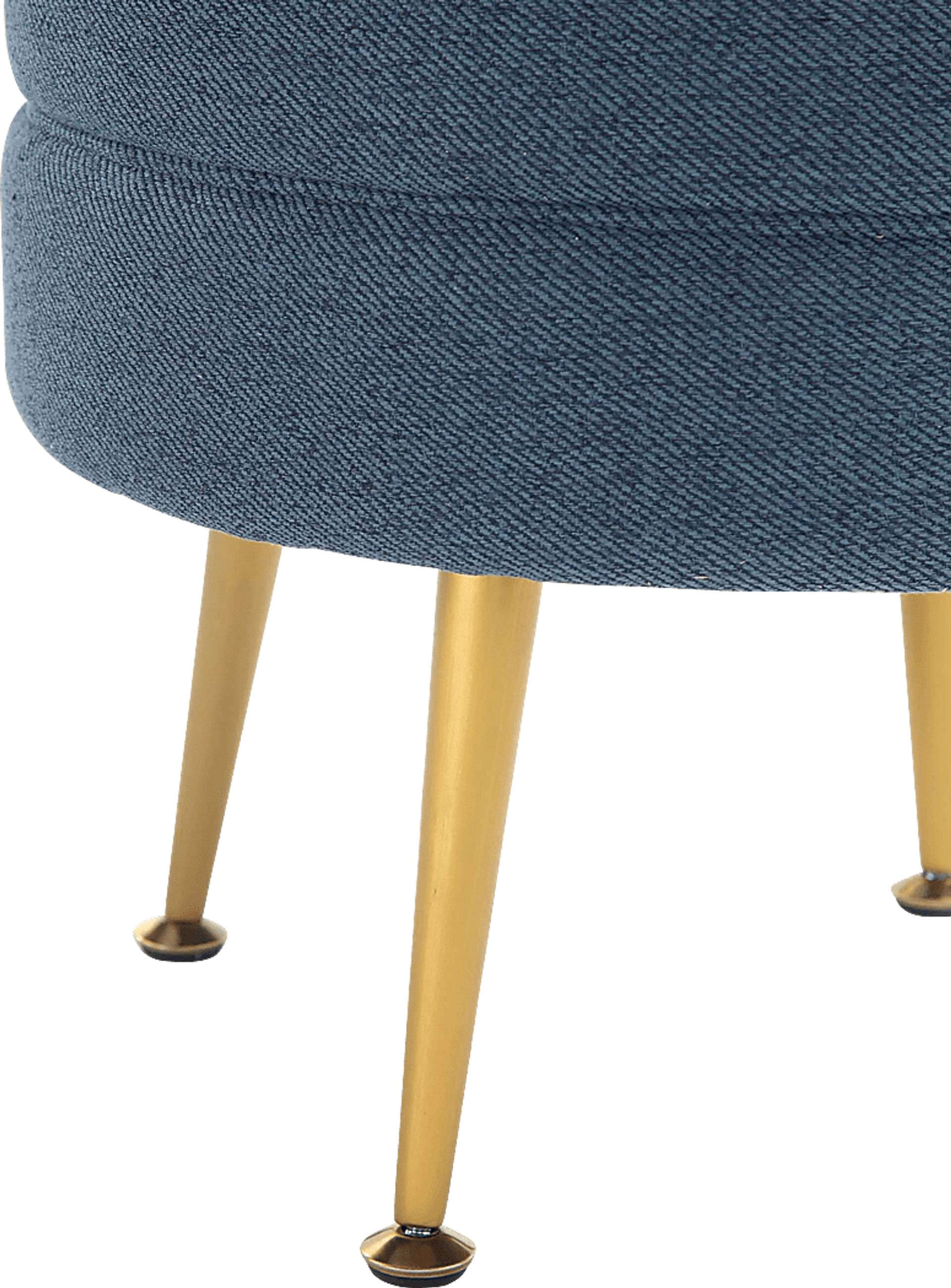 Berseem I Blue Ottoman - Image 3