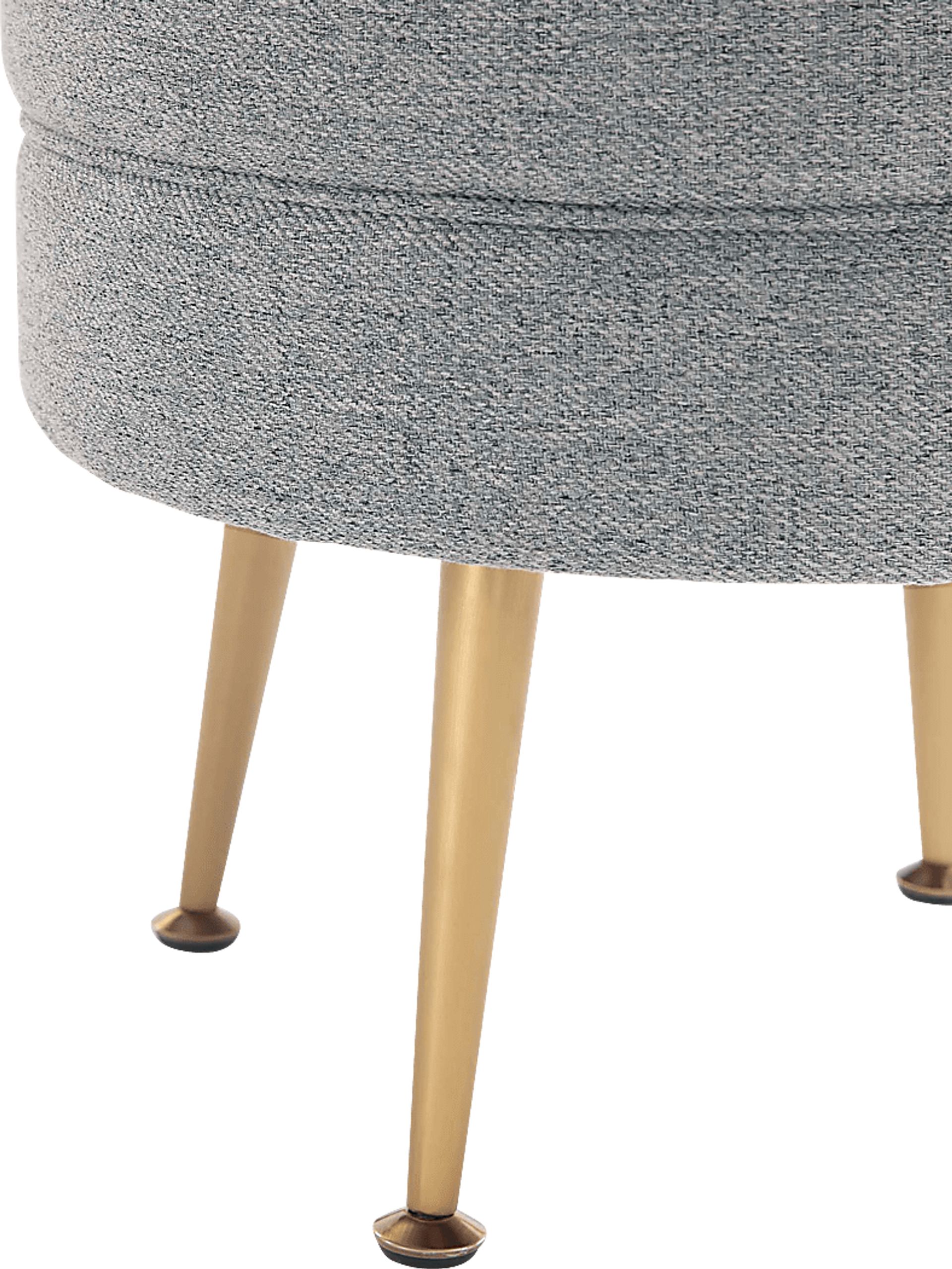 Berseem I Gray Ottoman - Image 3